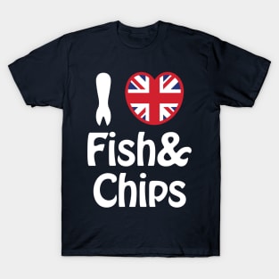 I Heart [Love] Fish & Chips T-Shirt